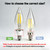 Eastiya Dusk to Dawn LED Light Bulbs Outdoor, 5W Equivalent 40W, 10 Pack