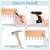 Tie Rack Belt Hanger Wall Mounted Tie Organizer Natural 1 Pack