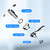 Jamgoer T Handle Door Lock 2PCS Truck Cap Locking Latch with 2 Keys Zinc Alloy Lock T-Handle Lock Set for Garage Door Lock Truck Camper Cabinet Door (Silver)
