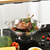 14.5 Inch Stainless Steel Wok with Steel Lid | Jumbo Cooker | Dual Handles