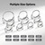 EVIL ENERGY 3" Muffer Clamps,3 inch U Bolt Exhaust Clamp Stainless Steel with Saddle Style，2Pcs