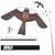 Bird Scare Flying Kite with 4m Pole Has The Effect of Scaring Birds-Type A