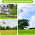 Bird Scare Flying Kite with 4m Pole Has The Effect of Scaring Birds-Type A