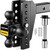 Adjustable Trailer Hitch Ball Mount with 6" Drop/Rise Fits 2" Receiver