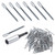 130Pack Eye Lag Screw Galvanized Carbon Steel Lag Wood Screw with 1Pcs Eye Lag Driver Eyelet Screw Heavy Duty Cement Wall Anchors Concrete Screw