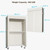 FUTASSI White Clothing Rack with Beige Cover, P1C Rolling Closets
