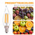 HMYYJT Dimmable LED Candelabra Bulb 60W Equivalent E12 LED Bulb 2700K Soft Warm White, Chandelier Light Bulbs, 6W 650LM Flame Tip CA10 Candle Light Bulb 24-Pack