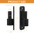 ZOBGOWE Wall Mount Gate Hinges with 5/8" Hinge Pin, Heavy Duty Gate Hinge with Screws for Farm Gates Wood Fence, Black 4 Pack