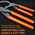 CENFORGE Oil Filter Wrench Set, 9" & 12" Adjustable Filter Pliers with Non-Slip Grip for Cars, Trucks, Motorcycles & Heavy Equipment (2-Piece Heavy Duty Set)