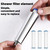 Shower head Filters 10 Pcs, Ion Shower Drops Head Filter, PP Cotton Filtered Shower Handheld, Filter Element Multiple Specifications, Suitable for Different Models of Shower Heads (White, 7cm/2.75in)