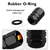 4Pack Tri-Color Tire Valve Caps Universal Tire Air Cap Valves Stem Covers
