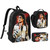 MJ Pop Legend Music 3pecs/set Backpack for Student Shoulder Bag Lunch bag Pencil Case