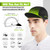Hikenture Cycling Cap,Cooling Skull Cap Bike Hat with Sun Visor, Summer Breathable Helmet Liner Biking Cap for Men Women