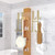 Over Shower Glass Door Hook, 2 Pack Gold Stainless Steel Extended Shower Door Hooks, Bathroom Frameless Drilling-Free Hanger, Double Side Towel Hooks