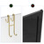 Over Shower Glass Door Hook, 2 Pack Gold Stainless Steel Extended Shower Door Hooks, Bathroom Frameless Drilling-Free Hanger, Double Side Towel Hooks