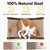 FUKUMARU Extra Large Sisal Cat Scratcher Bed Indoor Sturdy Wood Scratch Bed