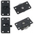 2Sets Black Sliding Cabinet Hardware Component Home Wardrobe Sliding Door Nylon Pulley Wheel Cabinet Hanging Wheel Wardrobe Furniture Hardware for Closet, Wardrobe, Sliding Doors