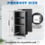Honeydak Recessed Toilet Paper Holder, 13.5 x 7 x 4'', Black