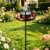 Metal Bird Bath with Solar Fountain, 38.8" Standing Bird Bath