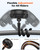A2C 4.7" Big Treadmill Fan for Peloton Bike Bike+ or Tread, 4000mAh Battery