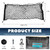 ZNDAW Stretchable Cargo Net, Adjustable Elastic Storage Mesh Nets, Envelope Style Cargo Netting with Mounting Screws and Hooks, Trunk Rear Cargo Organizer Net for Car Truck SUV (35.4×11.8 Inch)