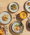 TheTerra Ceramic Dinnerware Set for 4, 12-Piece Plates and Bowls Set