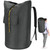 Backpack Laundry Bag, 115L Heavy Duty Extra Large College Laundry Backpack, Dirty Clothes Bag with Shoulder Straps, Laundry Hamper Bag with Drawstring Closure for College Dorm, Apartment Charcoal grey