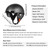 Carbon Fiber Motorcycle Half Helmet for Adults – DOT Approved Lightweight Open Face Helmets with Smoked Sun Visor, Retro Skull Cap Design for Men & Women Summer Riding (12K-Matte Black,Large)