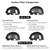 Carbon Fiber Motorcycle Half Helmet for Adults – DOT Approved Lightweight Open Face Helmets with Smoked Sun Visor, Retro Skull Cap Design for Men & Women Summer Riding (12K-Matte Black,Large)