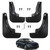 Peleus Upgraded Mud Flaps Mud Guards for Honda Accord 2026 2025 2024 2023 Aerodynamic Mud Flaps Splash Guards Fenders for Honda Accord 2025 2024 2023 Accessories Set of 4 Mudguards Mudflaps