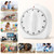 Kitchen Timers for Cooking, 60 Minute Wind Up - Chef Cooking Timer with Loud Alarm,100% Mechanical Desk Timer -No Batteries Required - Manual Countdown timers for Home, Study and Cooking (White)