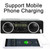 Single Din Car Stereo Bluetooth with Two Built-in Speakers 12-24V Car Radio