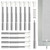 12 Packs Window Screen Plunger Latches with Caps, Aluminum Window Screen Plunger Pins 5/32" X 1-1/2" for Securing Window Screens and Window Screen Replacement (White)