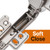 HBL' 2 Pack 45° Corner Cabinet Hinges, 45 Degree Angled Hinge Replacement for Diagonal Wall Cabinets, 35MM European Soft Close Hinges for Frameless Doors