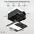 VallisCo Mirrored 4-in-1 Bathroom Exhaust Fan with 1800W Heater, Remote Control, 150 CFM Quiet Ceiling Fan for Heating, Lighting, Ventilation, Blowing & Drying, Dual Installation