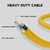 EP 6 Ft 12/3 SJTW Outdoor Extension Cord NEMA 6-20 P/R 20A 250V, Yellow