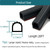 3/4INCH D Shape Rubber Seal Strip (Black, (3/4INCH ; 3/4INCH) 20FT)