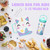 Oruiji Unicorn Lunch Box for Girls Bento Box for Kids with Ice Pack,Stainless Steel Water Bottle Set Utensils Set Food Container for School Girls Kids Back to School Supplies