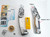 Zeluga 19-524 Fixed Blade Utility Knife with Die Cast Aluminium Housing, Quick Blade Change, 10 Blades Included