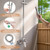 GBBNE Outdoor Shower Kit, 8-Inch Rain Head and Handheld, Brushed Nickel