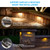 LEONLITE 4-Pack 12 Inch LED Hardscape Lighting, 3W/5W/7W, 2700K Soft White