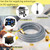 15 FeeT 1/2 inch Natural Gas Hose with Quick Connect Fittings, Natural Gas Hose fit for BBQs、 Grills, Pizza Ovens, Patio Heater and More NG/Propane Appliance