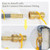 15 FeeT 1/2 inch Natural Gas Hose with Quick Connect Fittings, Natural Gas Hose fit for BBQs、 Grills, Pizza Ovens, Patio Heater and More NG/Propane Appliance