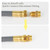 15 FeeT 1/2 inch Natural Gas Hose with Quick Connect Fittings, Natural Gas Hose fit for BBQs、 Grills, Pizza Ovens, Patio Heater and More NG/Propane Appliance