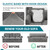 4 Piece T Cushion Sofa Slipcovers Stretch Couch Cover Furniture Covers with 3 Individual T Cushion Covers, Machine Washable for Living Room (Light Gray, 3 Cushions)