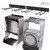 SAMRELAX 2Pack Folding Chair Storage Rack, Chair Hangers for Garage Wall, Garage Tool Organizer Wall Mount, Heavy Duty Garden Tool Holder for Hanging Shovel Rake Broom Ladder