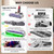 Upgraded LED Motorhead Compatible with Dyson V7 V8 V10 V11 V15, Anti-Tangle V-Shape Roller Brush Replacement, 2-in-1 Vacuum Head for All Floors (Not for Slim Series)