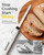Cordless Electric Carving Knife for Meat Slicing, Fish, Bread, Turkey, Ergonomic Handle, Serving Fork Included, Package Box for Storage & Safety Lock