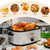 28 Quart Electric Roaster Oven with Visible & Self-Basting Lid, Large Turkey Roaster with Defrost Warm Function, Adjustable Temperature, Removable Pan Rack, Stainless Steel, Silver