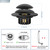 2 in 1 Tub Stopper Bathtub Drain Hair Catcher with Dual Filtration Design, Anti-Clogging Bathtub Drain Plug Bath Tub Stoppers for 1.45-1.8" Drain Shoe, Black